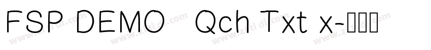 FSP DEMO   Qch Txt x字体转换
